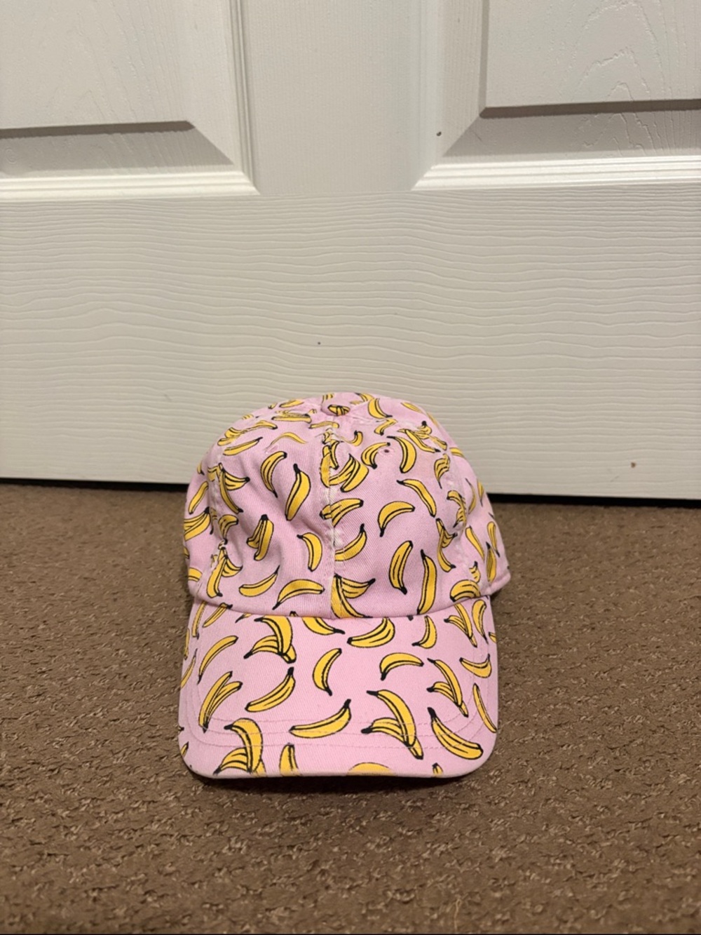 American Eagle Outfitters Pink Banana-Print Baseball Cap